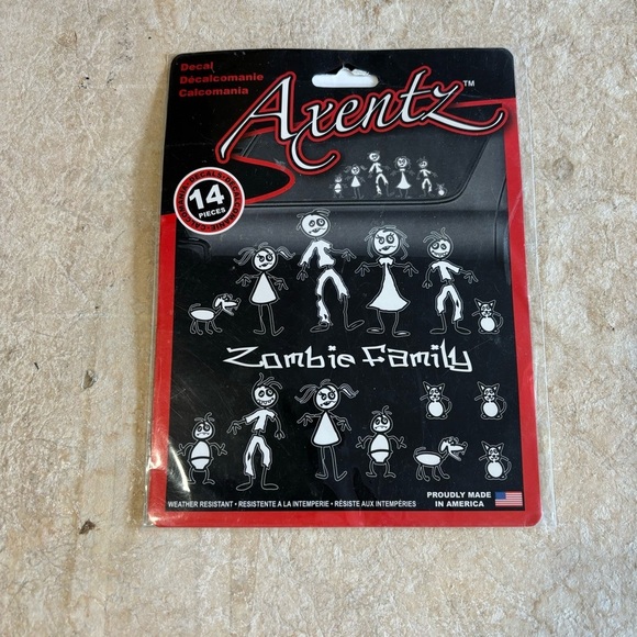 Zombie Family Car Decals New - Picture 1 of 2